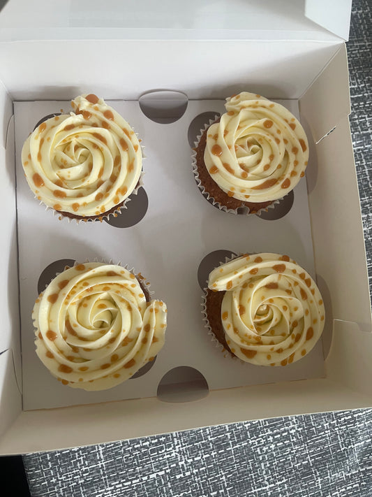 Caramel cupcakes (with drips)